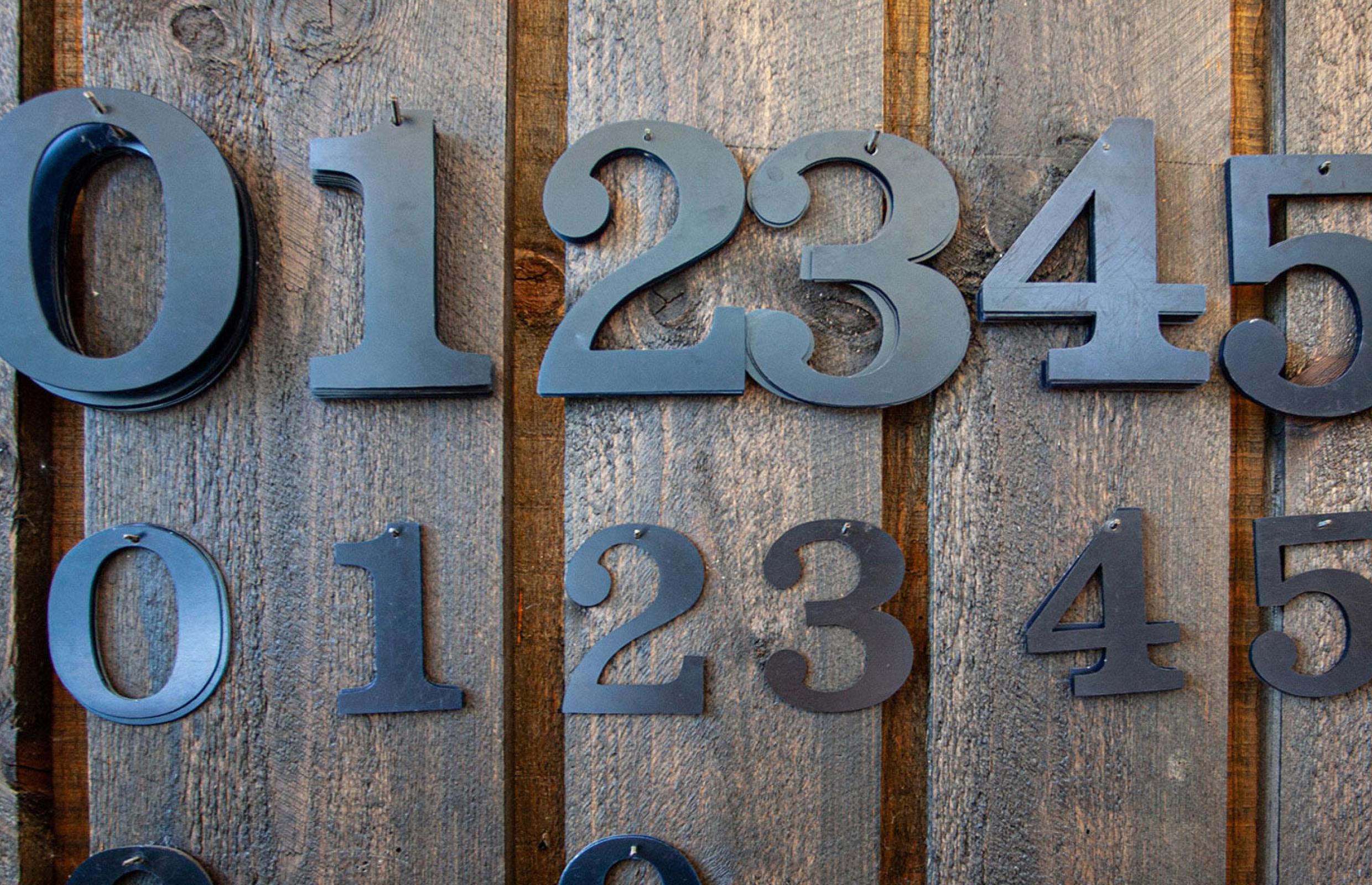 Virsitaulun irtonumeromerkit